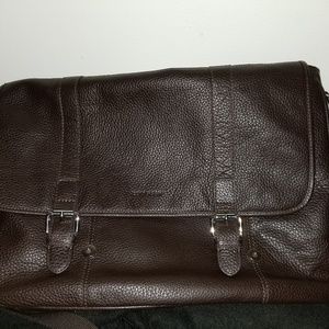 Cole Haan Brown Leather Messenger Bag
